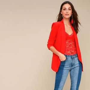 Lulus Miss Punctuality Lightweight Blazer